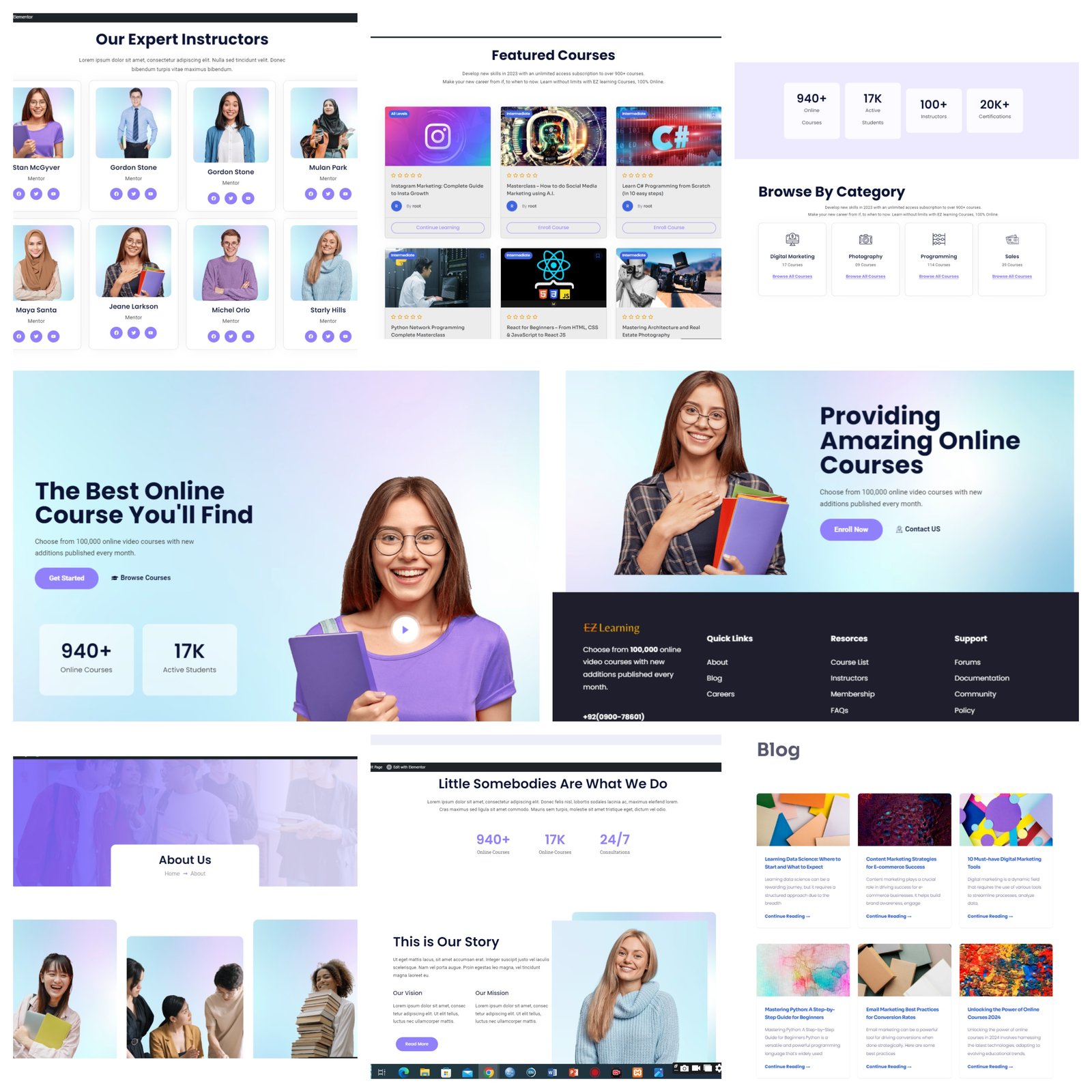 Online Course Website - E-Learning Platform
